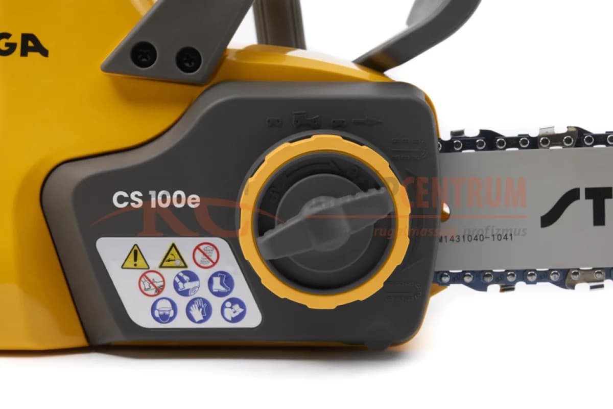 STIGA akkumulátoros láncfűrész CS 100e Kit (akkumulátor és töltő tartozék) — 6. fotó