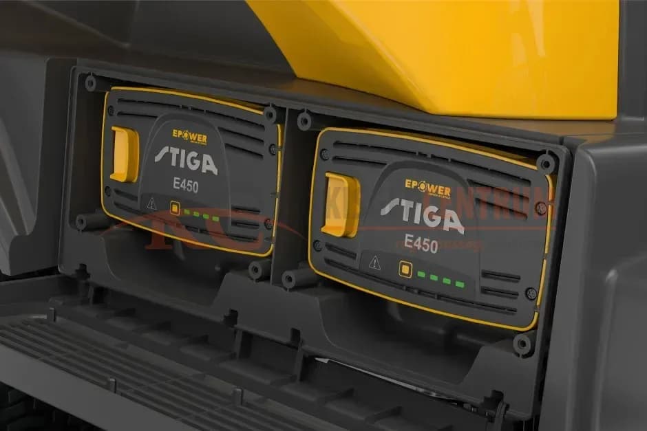 STIGA akkumulátoros fűgyűjtős fűnyíró traktor SWIFT 372e (akkumulátorokkal és töltővel) — 6. fotó