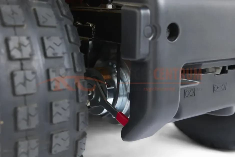 STIGA akkumulátoros oldalkidobós fűnyíró traktor TORNADO 598e — 8. fotó