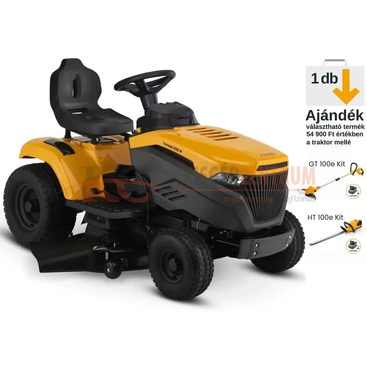STIGA oldalkidobós fűnyíró traktor TORNADO 5108 W